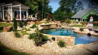 Picture of a Pool Area Designed and Created by All South Lawnscapes  
