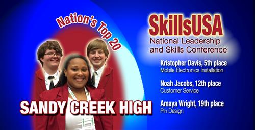 Sandy Creek SkillsUSA Chapter Wins National Honors 