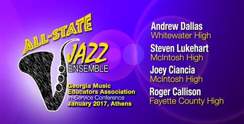 Jazz Students Selected to All-State Ensemble  