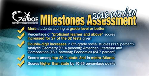 Students Make Gains on Milestones Assessments
