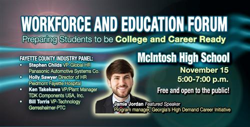 Fayette Chamber Invites Fayette County School Parents and Business Community to Workforce and Education Forum 