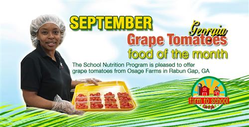 Local Grape Tomatoes Featured in Schools This Month 