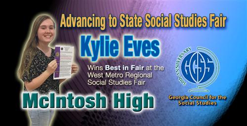 Student Project Advances to the State Social Studies Fair 