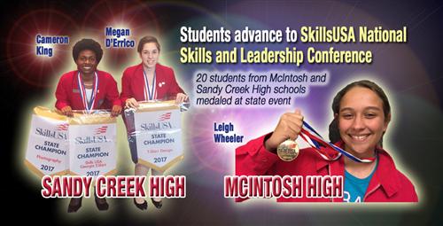 Three SkillsUSA Students Advance to National Competition 