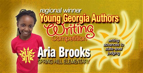 Student Wins Regional Young Georgia Authors Writing Competition 
