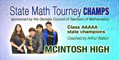 McIntosh High Wins State Math Tourney 