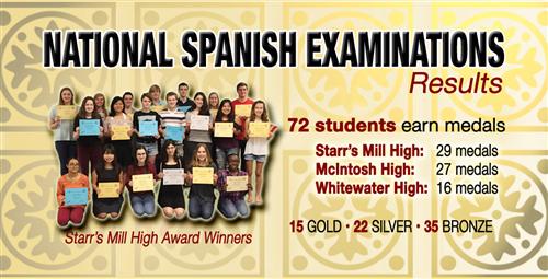 Students Earn Medals on Prestigious National Spanish Exam 