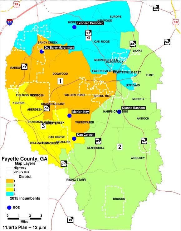 Board Member District Map / Board Member District Map