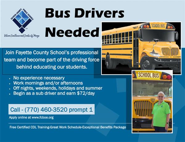 bus drivers wanted!