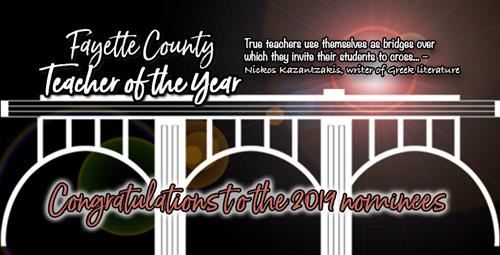 Fayette County Schools Announce Nominees for the 2019 Teacher of the Year 