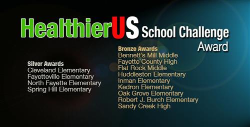 Fayette Schools Receive HealthierUS School Challenge Award 