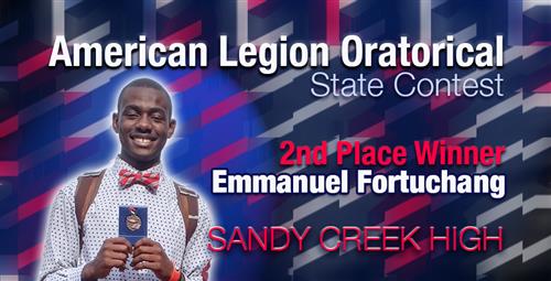 Sandy Creek Senior Takes Top Placement in Competition  