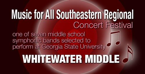 Whitewater Middle Band Selected to Perform at Concert Festival  