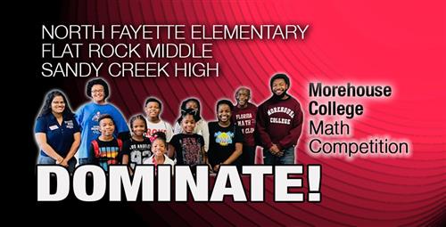 Fayette County Schools Take Seven First Place Finishes at Morehouse Math Competition 