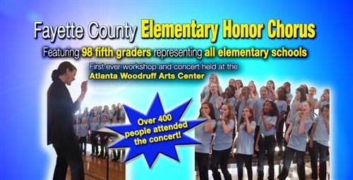 First Fayette County Elementary Honors Chorus Performs At Woodruff