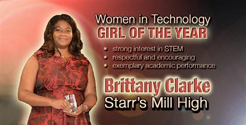 Starr’s Mill Student Named Women in Technology’s Girl of the Year 