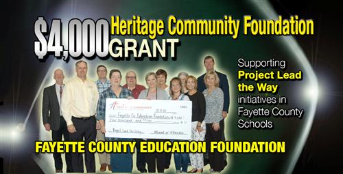 Heritage Community Foundation Gives Grant for Project Lead The Way 