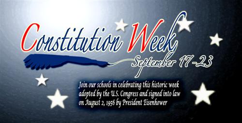 Schools Gearing Up to Celebrate Constitution Week 
