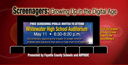 Public Invited to Free Screening of “Screenagers” at Whitewater High 