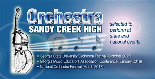 Sandy Creek’s Orchestra Selected for National and State Events 