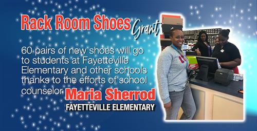 Rack Room Helps Counselor Purchase Shoes for Students 