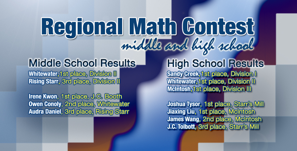 Math Students Have Strong Performance at Regional Competition 