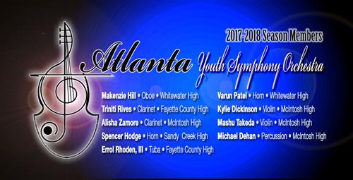 Students Selected to Atlanta Symphony Youth Orchestra 