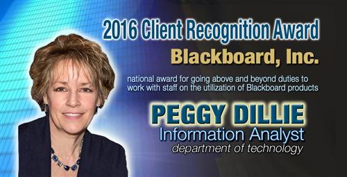 School System’s Information Analyst Receives National Award for Work with Blackboard Systems 