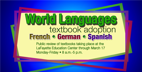 Textbook Public Review for World Languages 