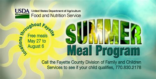Free Summer Meals for Qualified Students 