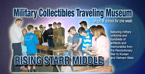 Traveling Military Museum Stops at Rising Starr Middle 