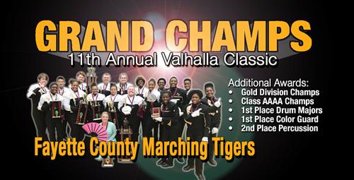 Grand Championship for Marching Tigers 