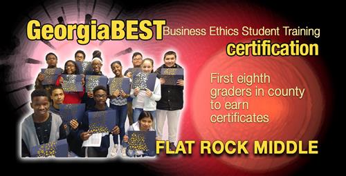 Fayette County’s First Eighth Grade Class to Earn GeorgiaBEST Certification  