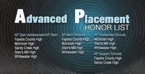 All Five High Schools Named to State’s AP Honor List 