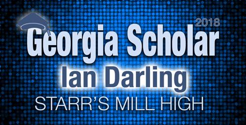 Starr’s Mill High’s Darling Named 2018 Georgia Scholar 