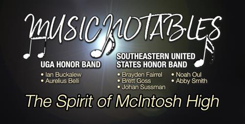 McIntosh High Students Selected for Honor Bands 