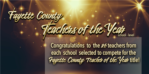 Fayette County Schools Announce Nominees for the 2020 Teacher of the Year 