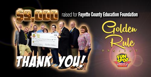 Fun Spot Raises $9,000 for Fayette County Education Foundation 