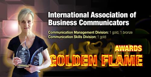 Public Relations Department Wins Three IABC Golden Flame Awards 