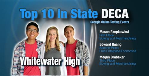 DECA Students Finish Top 10 in the State 