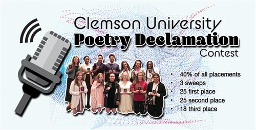 Students Dominate Clemson Foreign Language Poetry Contest 