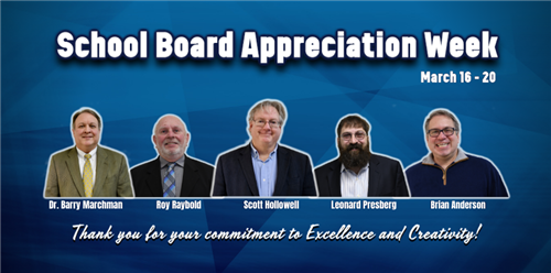 School System to Honor Board of Education during Appreciation Week  