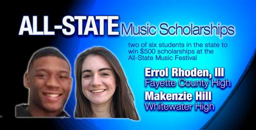 Music Students Win Scholarships at State Festival 