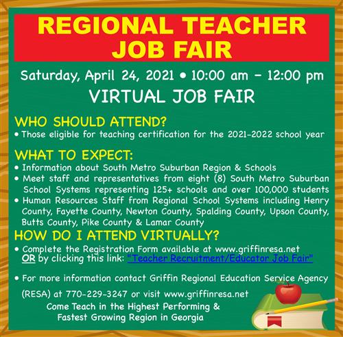 Virtual Job Fair April 24, 2021 