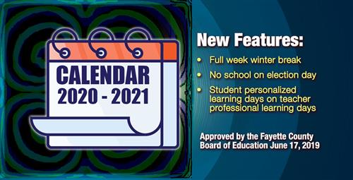 New Calendar Set for 2020-2021 School Year 