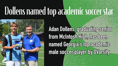  McIntosh’s Dollens named state’s top academic soccer player