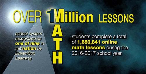 School System Recognized for Over 1 Million Math Lessons 