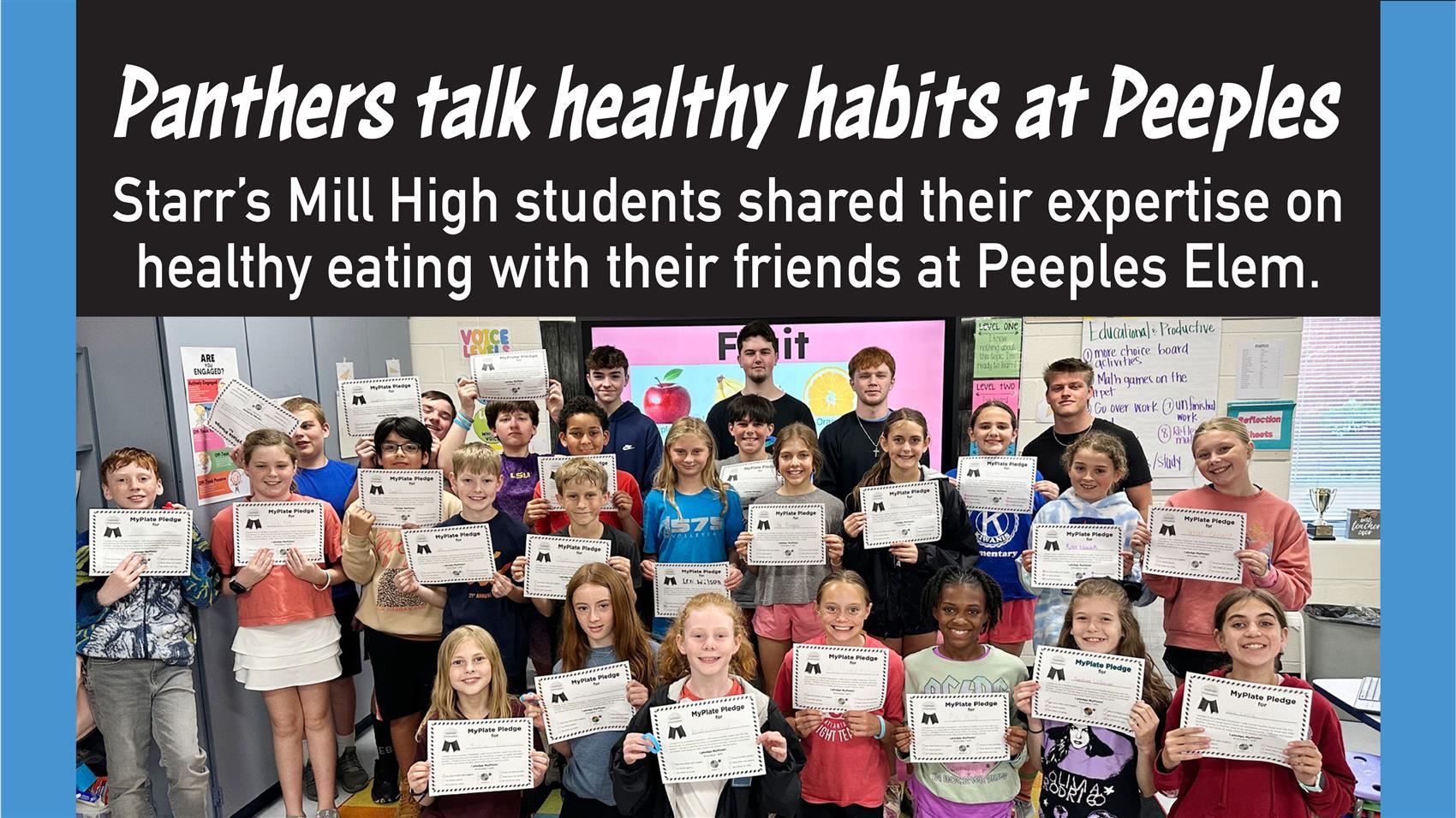 Starr’s Mill shares healthy habits with Peeples