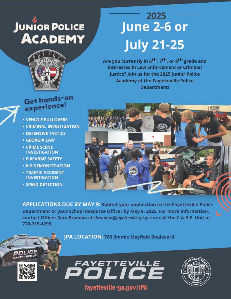  Jr. Police Academy Flyer